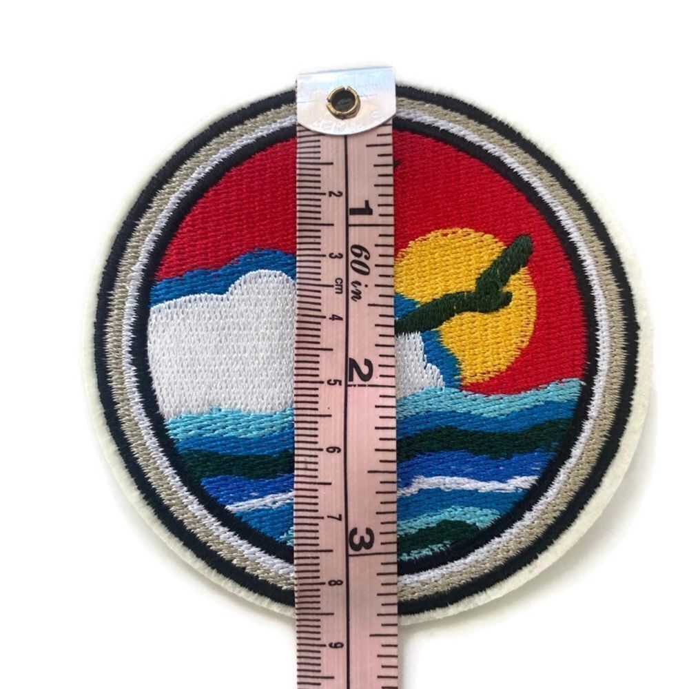 Ocean Sunset Embroidered Patch - Picture 3 of 4